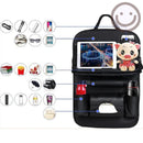 Organizador Traseiro de Carro em Couro PU com Mesa Dobrável