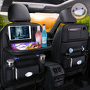 Organizador Traseiro de Carro em Couro PU com Mesa Dobrável