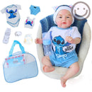 Bebê Reborn Boneco Articulado Silicone Bolsa De Maternidade