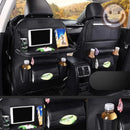 Organizador Traseiro de Carro em Couro PU com Mesa Dobrável
