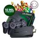 Video game Stick 10mil 2 Controles Sem Fio Console Original Portatil Jogos Retro Antigo