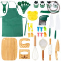 Kit de Cozinha Montessori com Faca de Madeira Segura para Crianças