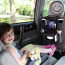 Organizador Traseiro de Carro em Couro PU com Mesa Dobrável