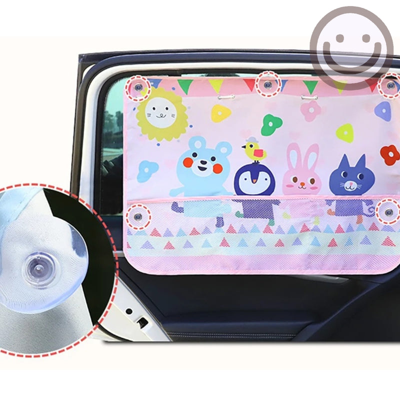 Cortina Solar Infantil com Bolso Organizador