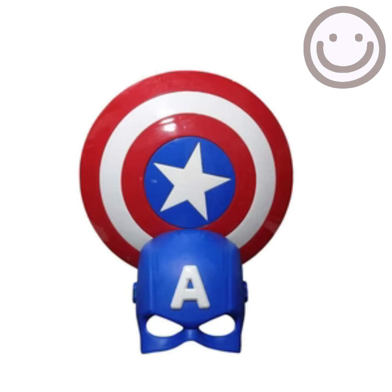 Capitão América Escudo e Mascara brinquedo para crianças fantasia