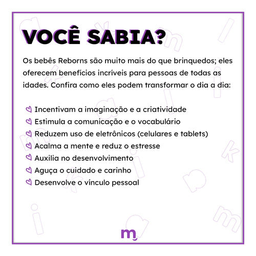 Bebê Reborn Realista Com Cabelo E Olhos Fechados Boneca Any