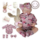 Brastoy Boneca Bebe Reborn pintada Silicone Princesa 48cm